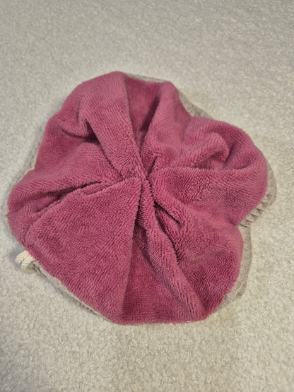 Fleur de bain bi-matiere